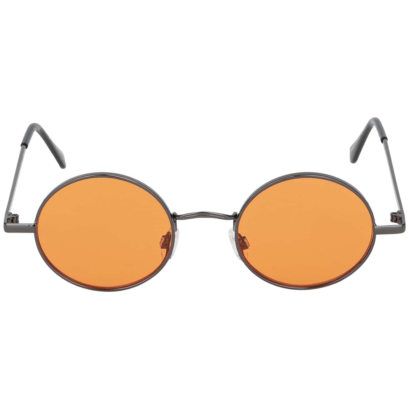 BEZLIT Damen Sonnenbrille rund Orange Metall UV400