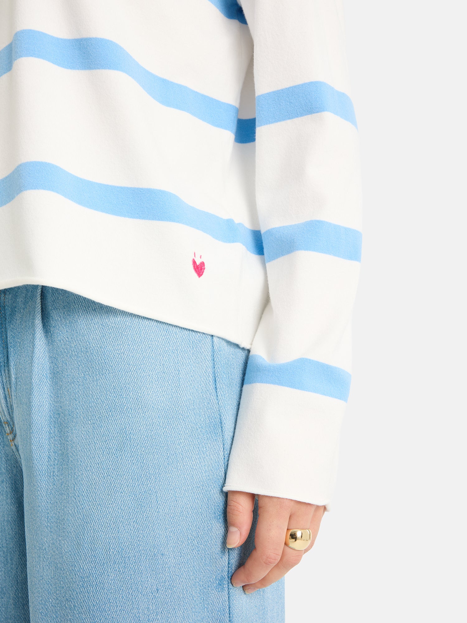 Lieblingsstück MarciEP Pullover skyblue Streifen