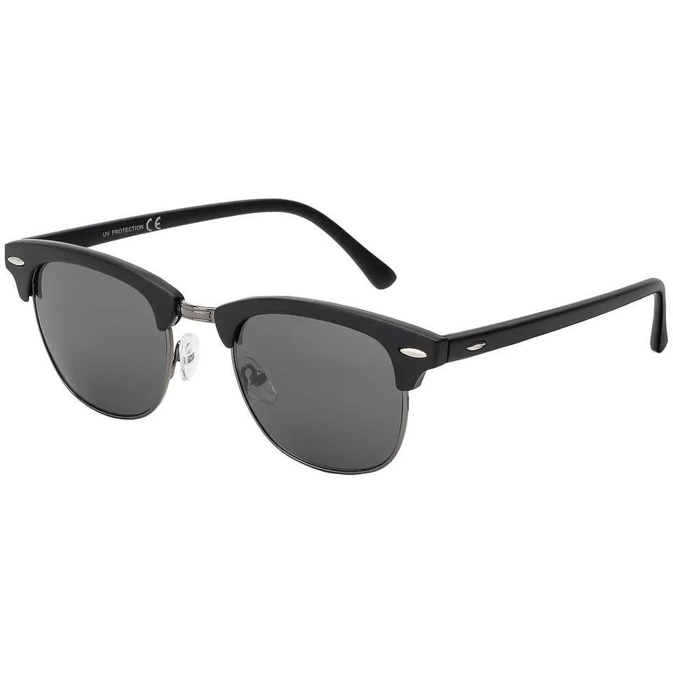 BEZLIT Herren Sonnenbrille Schwarz Metall UV400