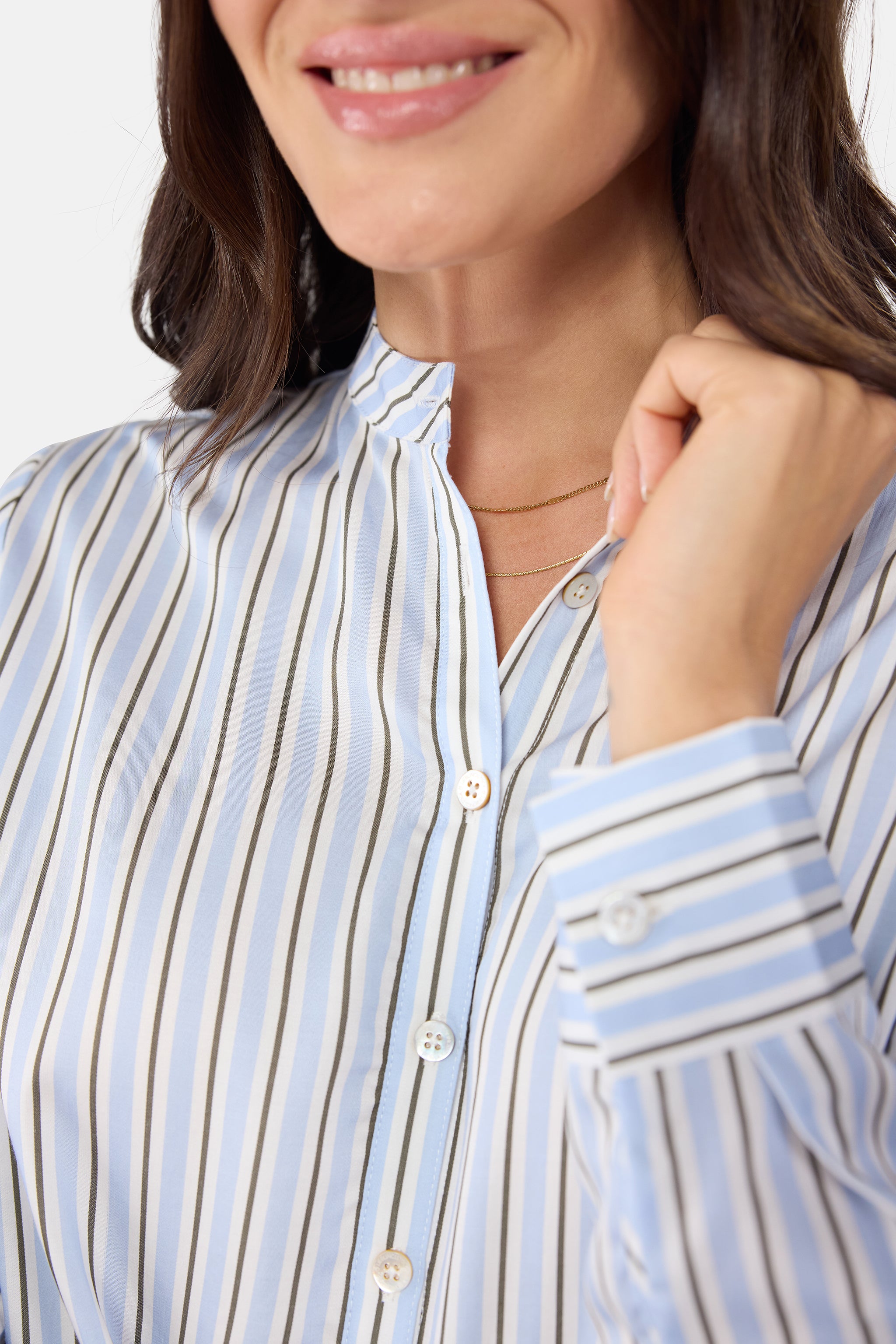 Lieblingsstück RatiL Bluse offwhite Streifen mit Lyocell