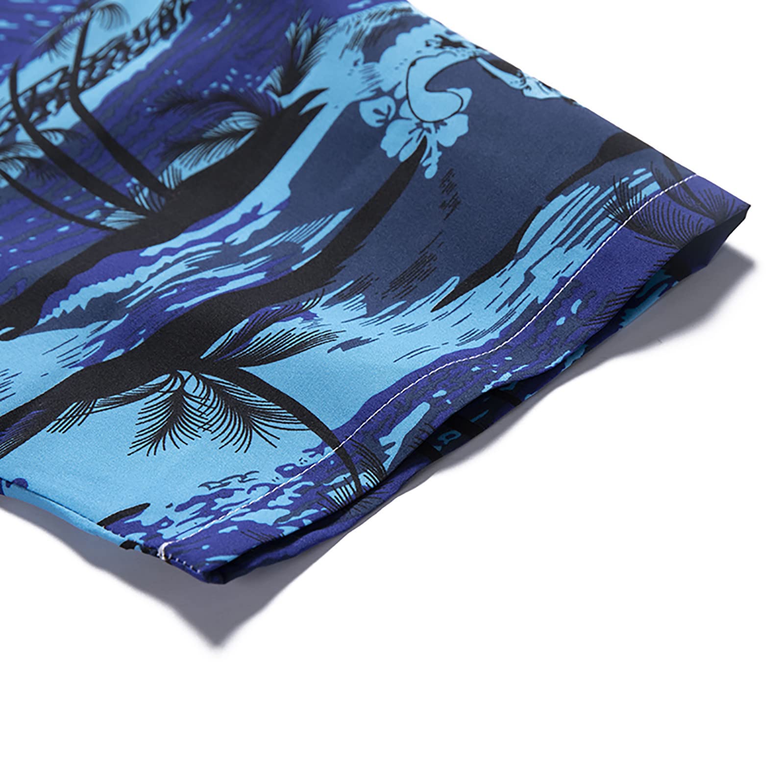 Singular AG Hawaiihemd Streifen Blau S