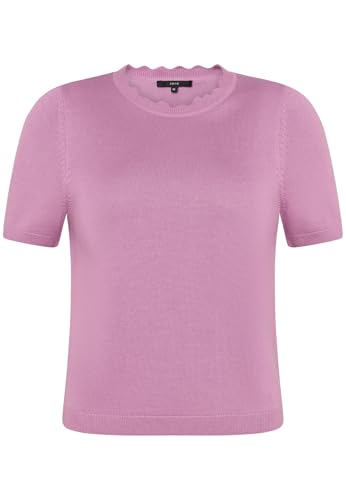 zero Kurzarmpullover Wellensaum Smoky Grape 40