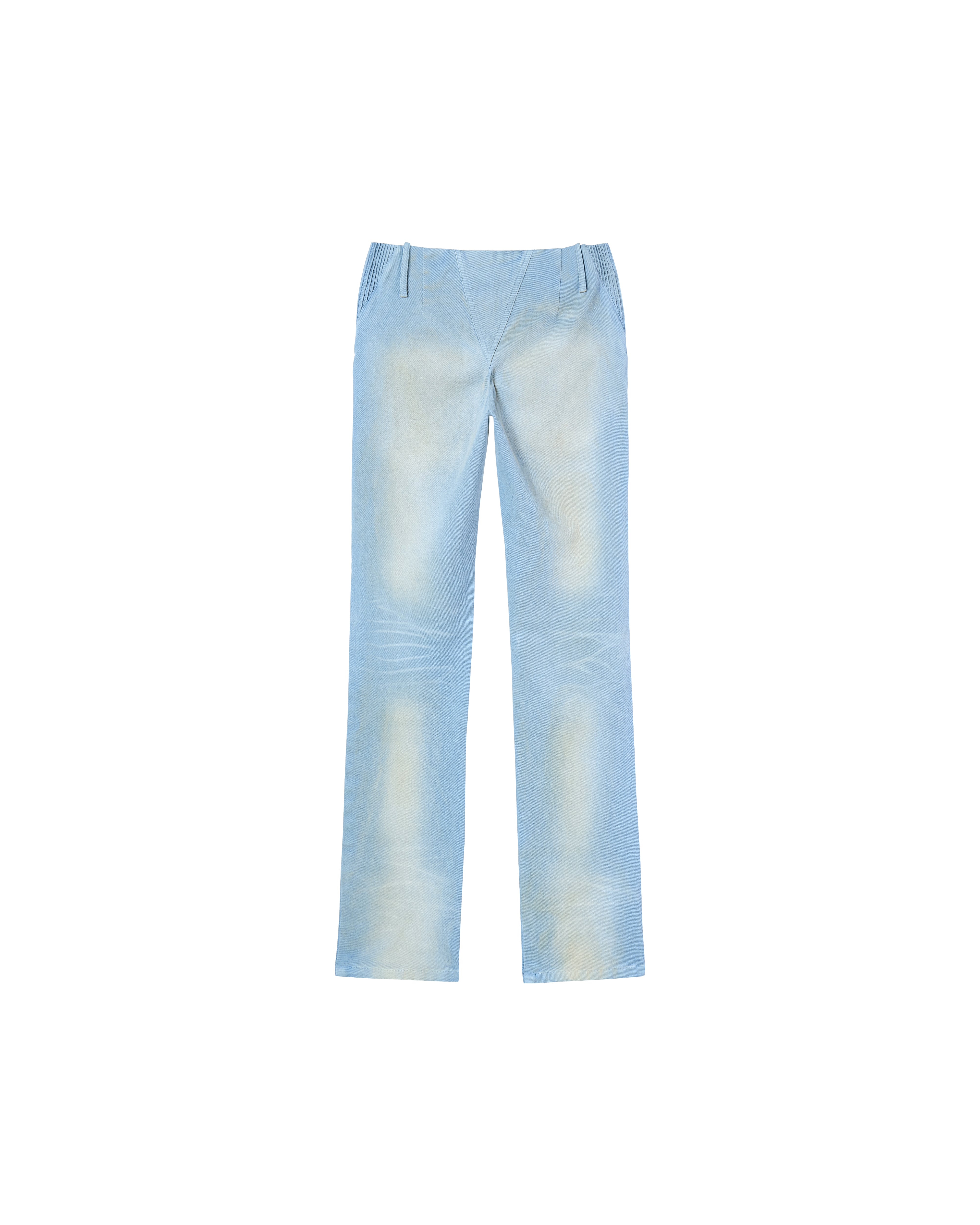 Mowalola Skinny Jeans XS blau Low-Rise Baumwolle