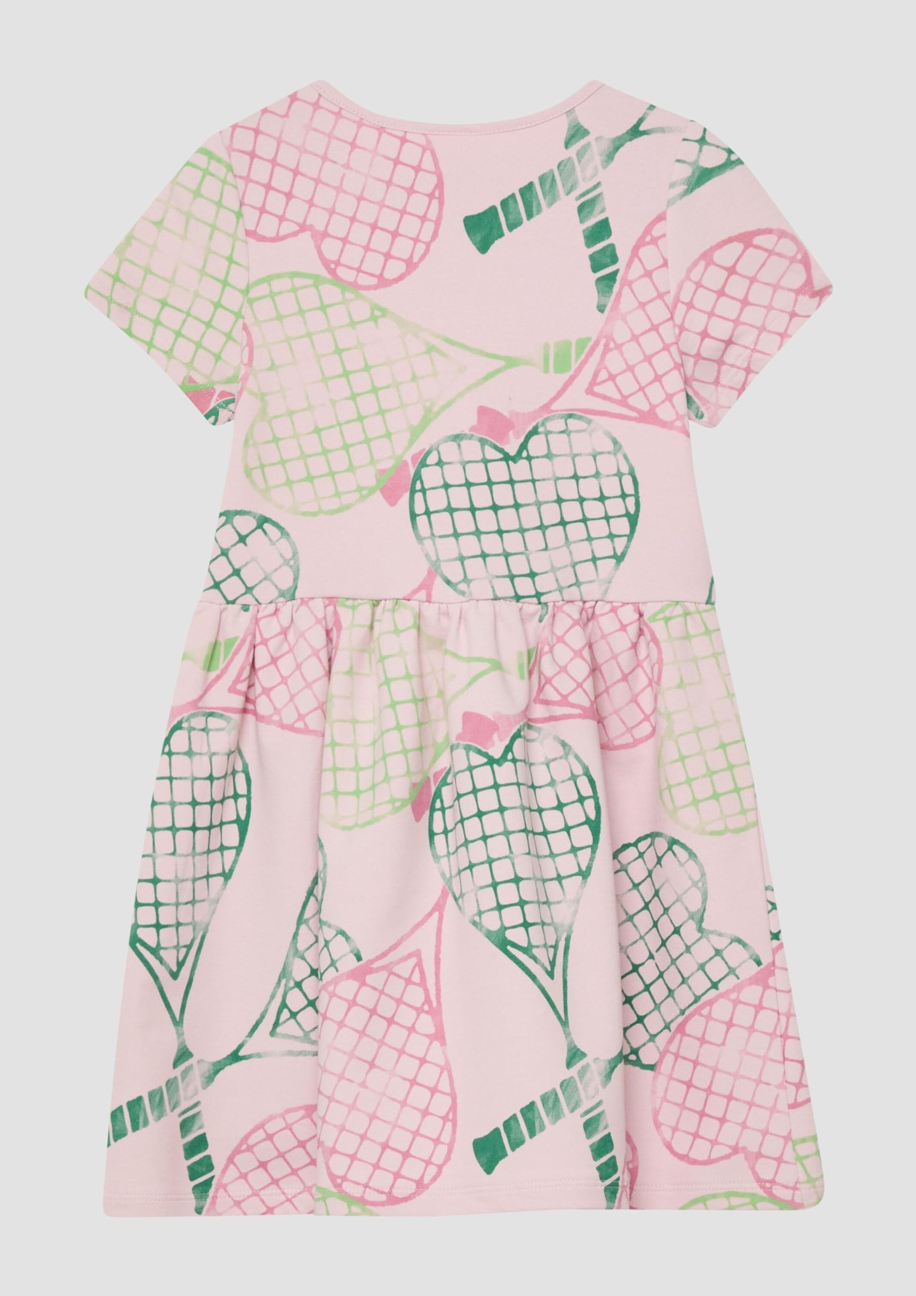 s.Oliver Junior Sweat-Kleid All-Over-Print Gr.116 kurz