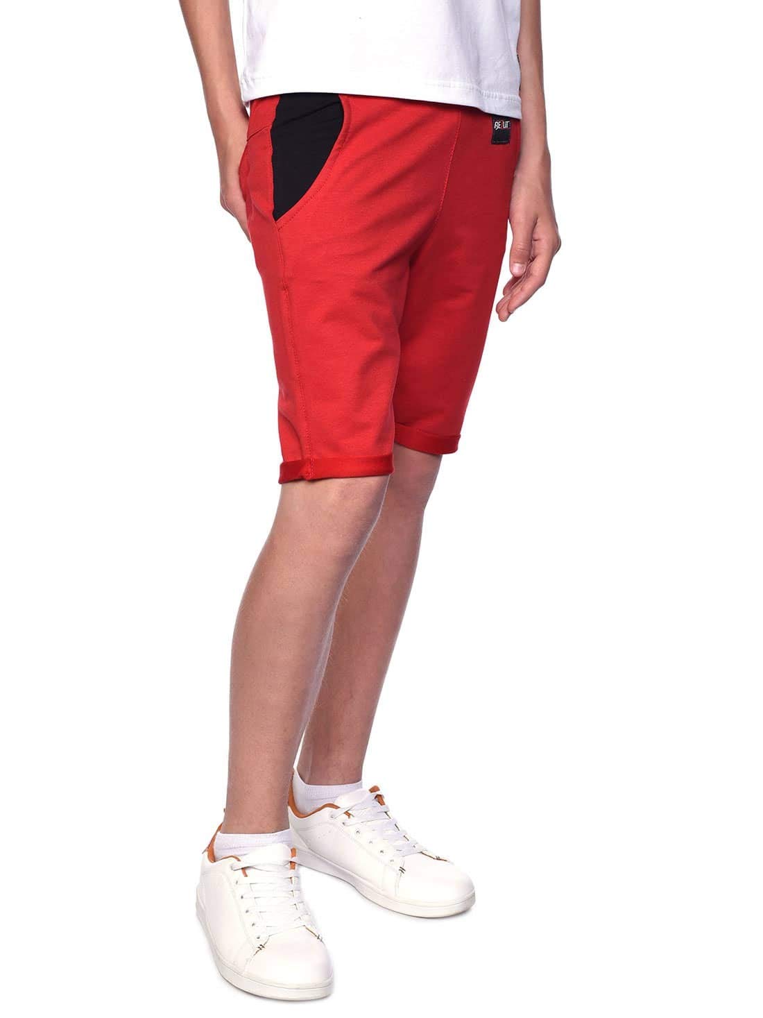 BEZLIT 30069 Jungen Shorts Rot Stretch kurze Hose