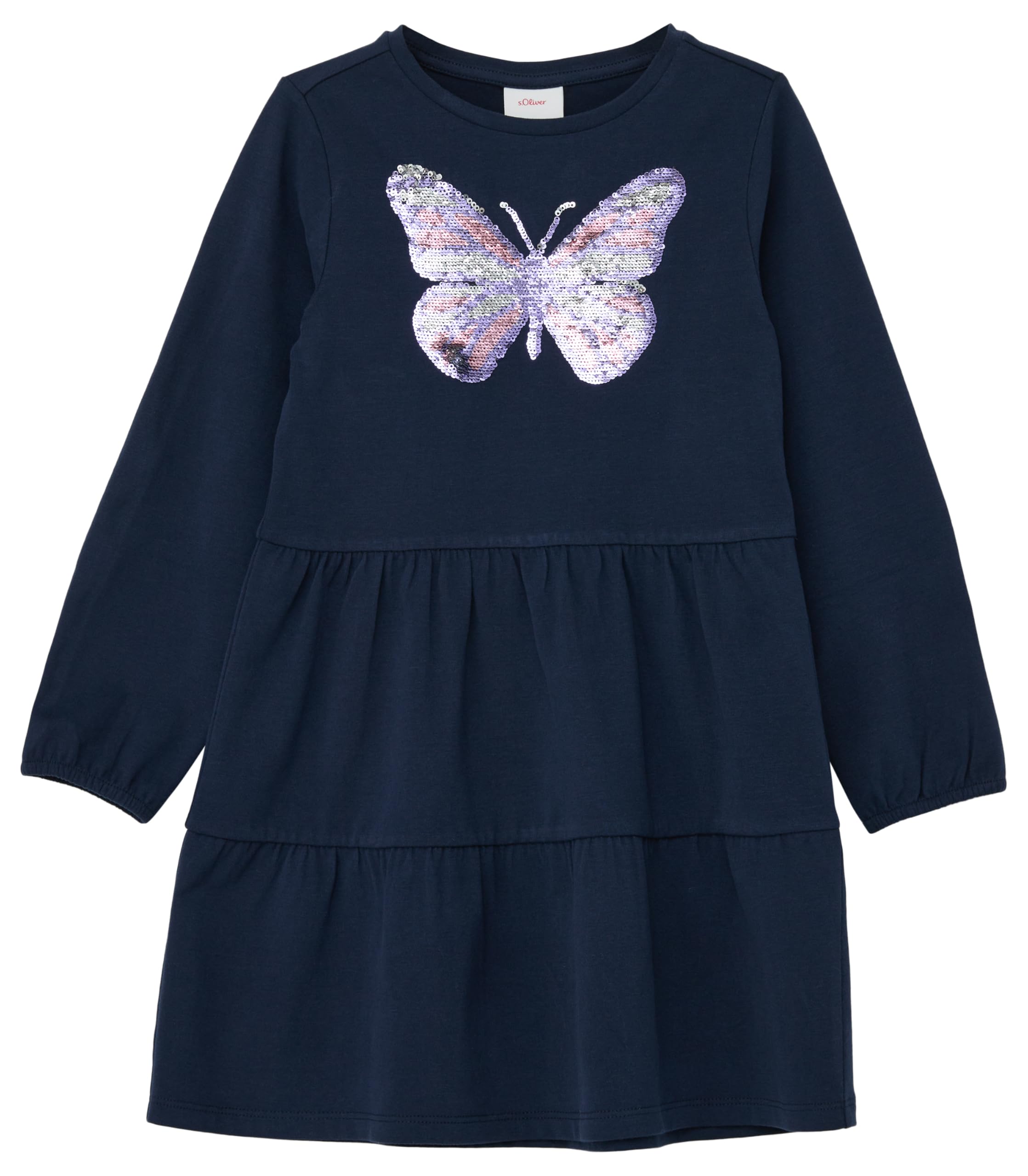 s.Oliver Junior Midikleid Wendepailletten Baumwolle lavendel 122