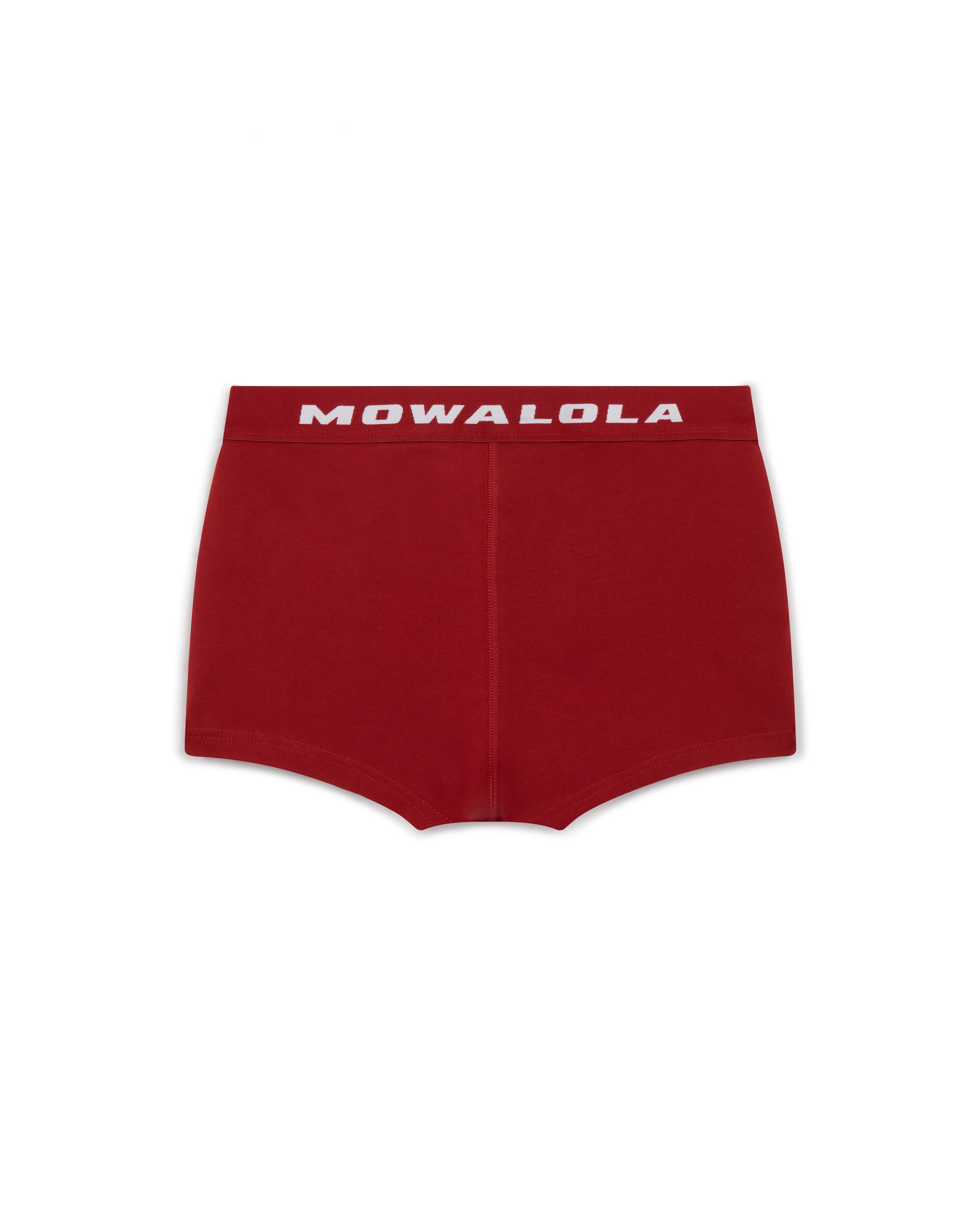 Mowalola Mowa Classics Trunks bordeaux Baumwolle