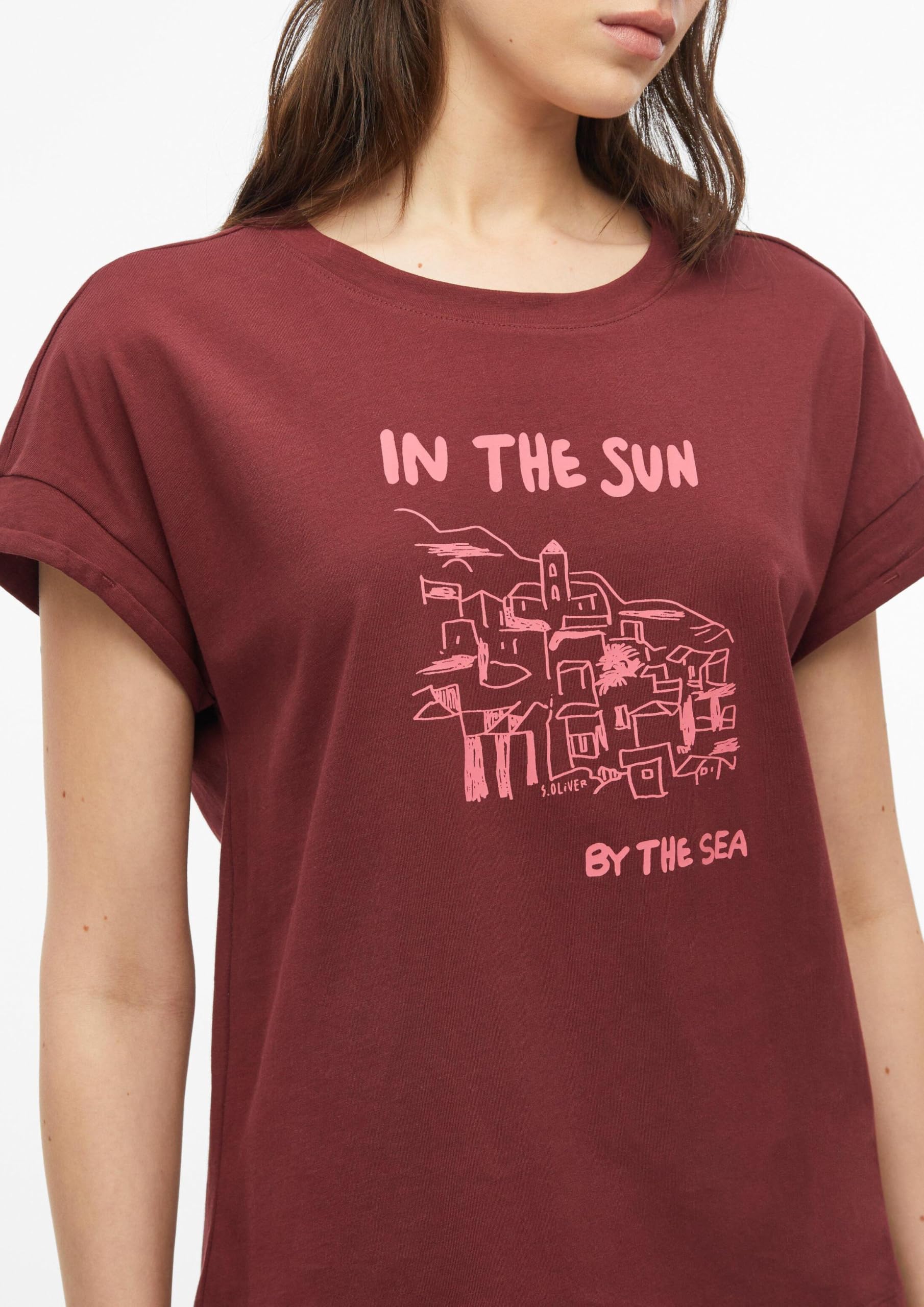 s.Oliver RED LABEL T-Shirt Damen Ärmellos Frontprint
