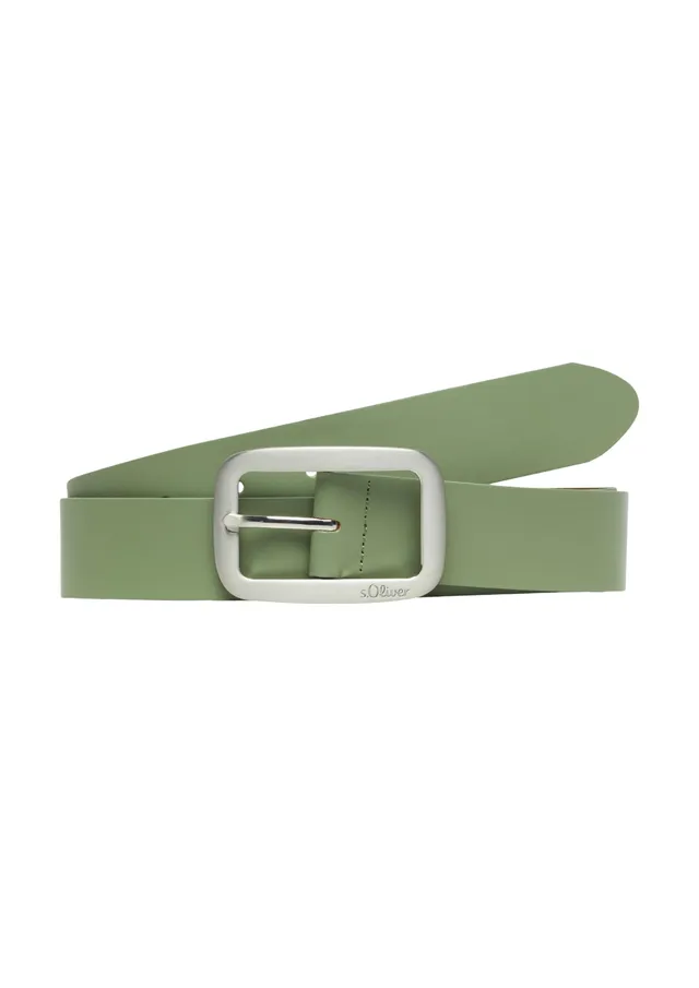 s.Oliver 2175390 Gürtel Damen olivgrün Gr.85 schmal