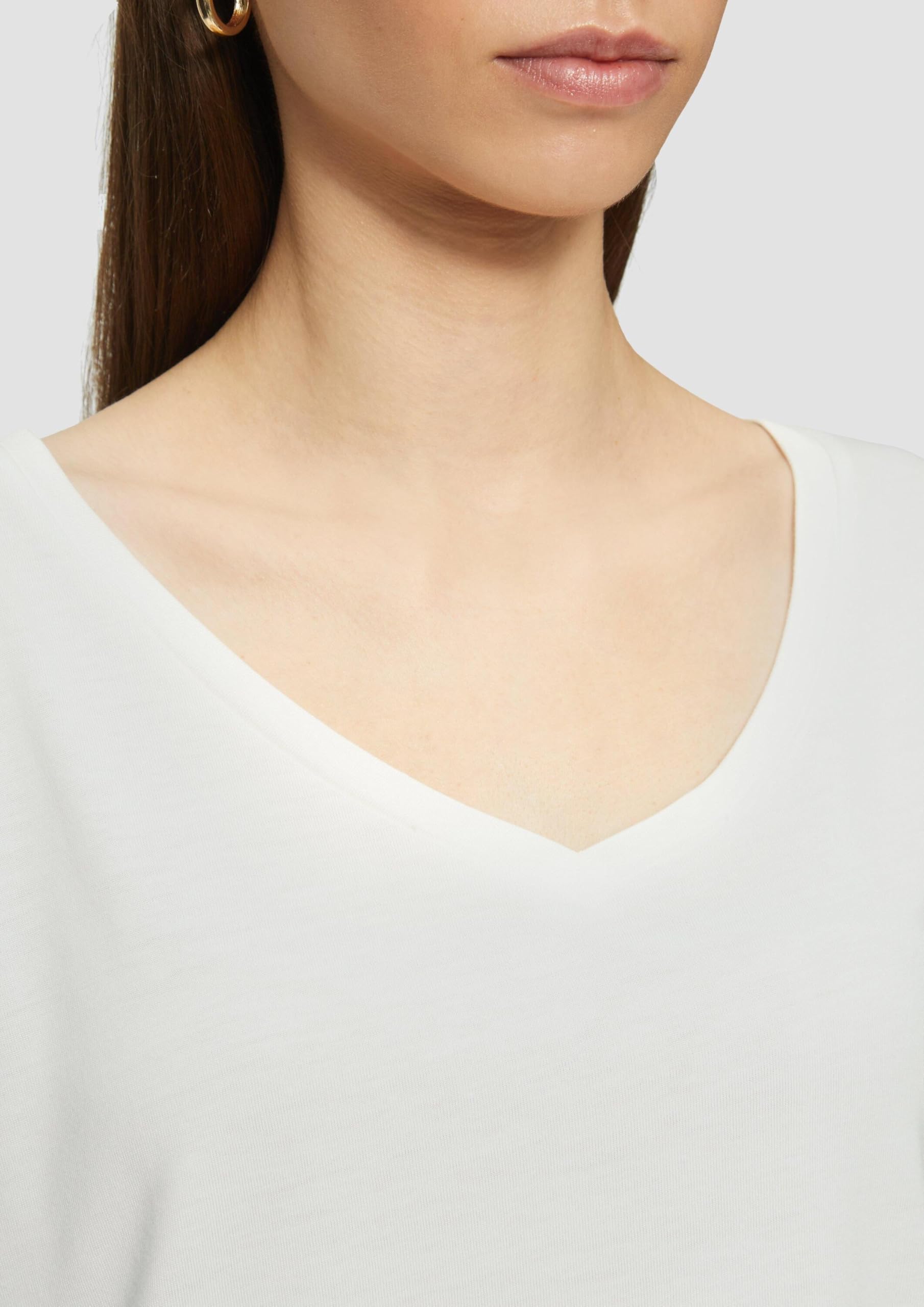 QS by s.Oliver lockeres T-Shirt Modalmix Damen weich