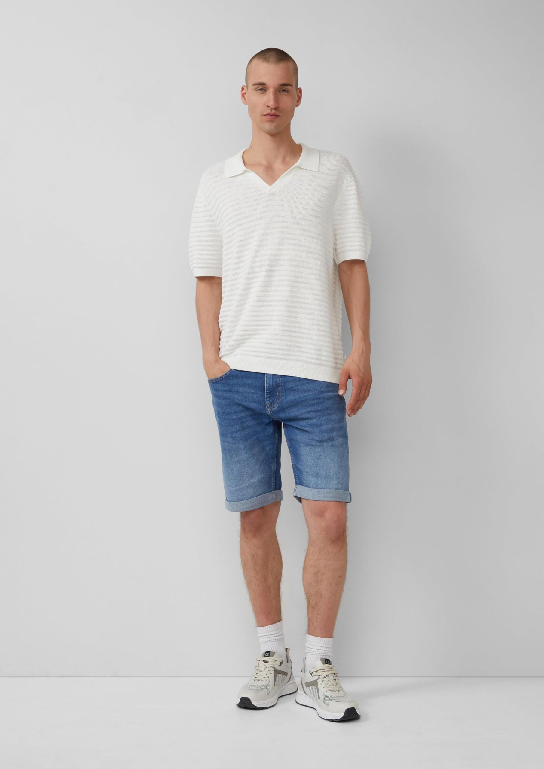 s.Oliver QS Jeans Bermuda Shorts Denim BlauMid