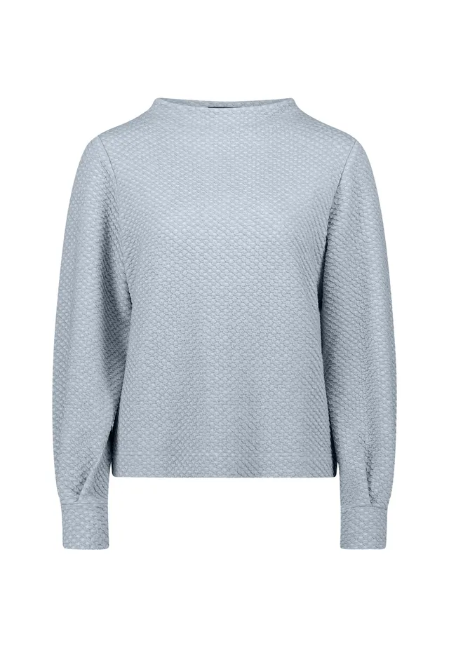 zero Sweatshirt strukturiert Stehkragen Gr.42