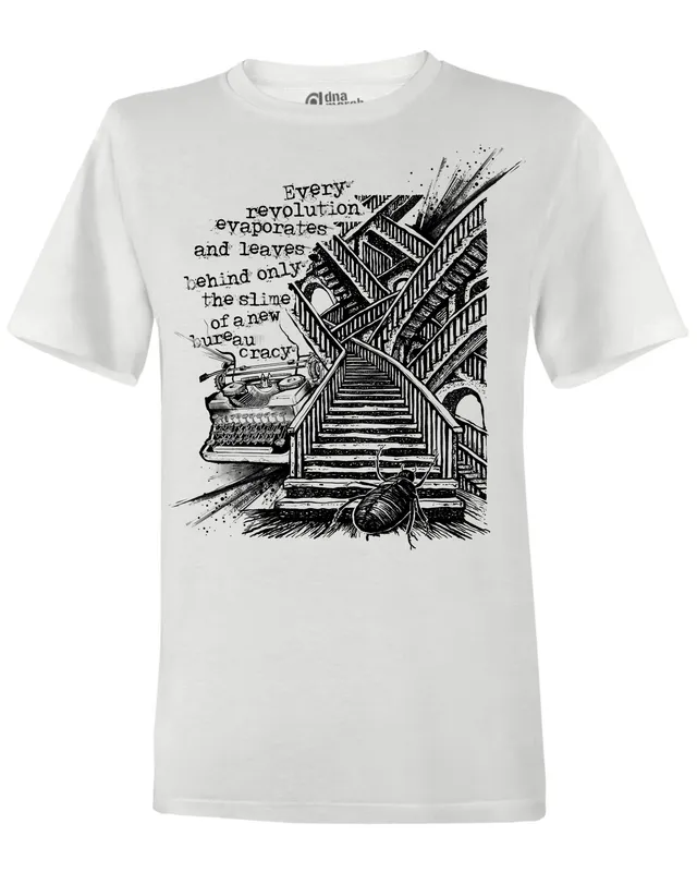 dna merch Working Class History Die Verwandlung Kafka T-Shirt Weiß