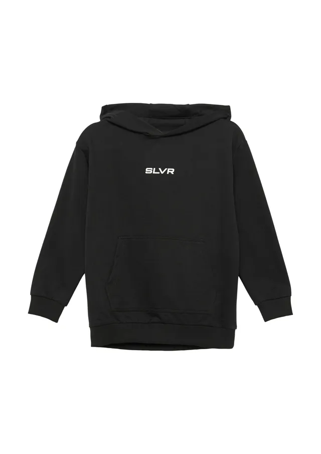 s.Oliver Junior Kapuzen-Sweatshirt Unisex grau mit Print