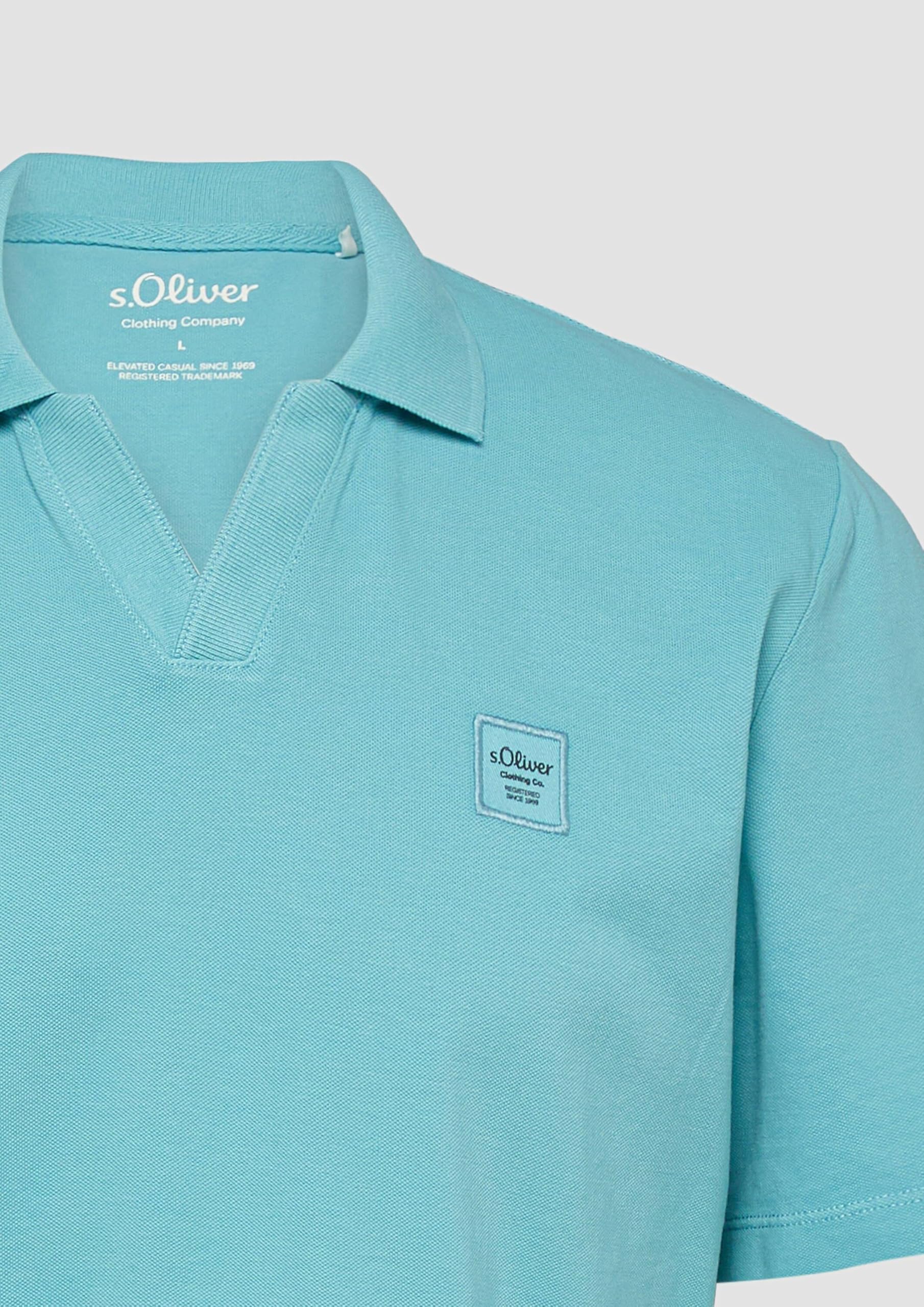 s.Oliver Junior Poloshirt Baumwoll-Piqué Garment Dye