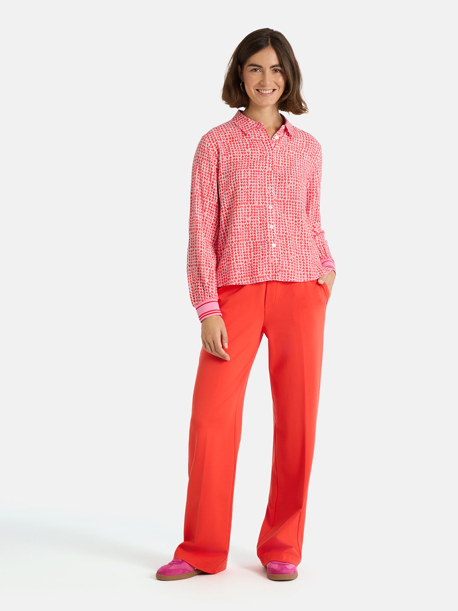 Lieblingsstück ElodieL Bluse spicy orange Viskose-Print