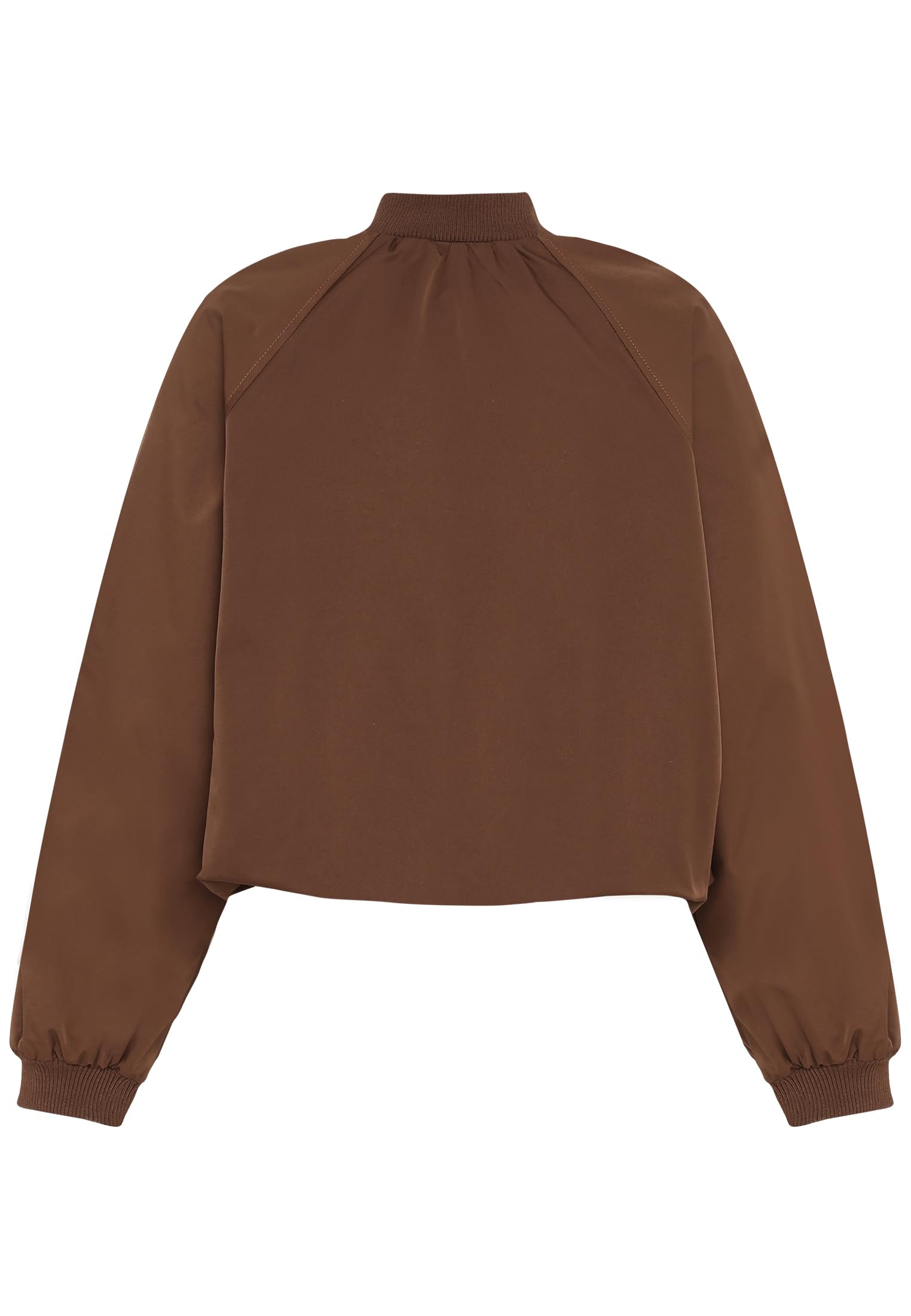 zero Bomberjacke mit Reißverschluss Gr.40 Downtown Brown