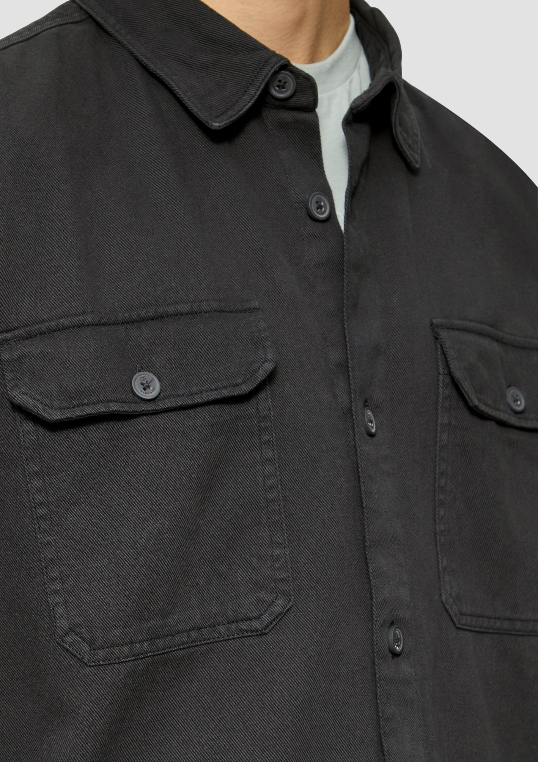 s.Oliver QS Overshirt gewaschener Twill Hemdjacke