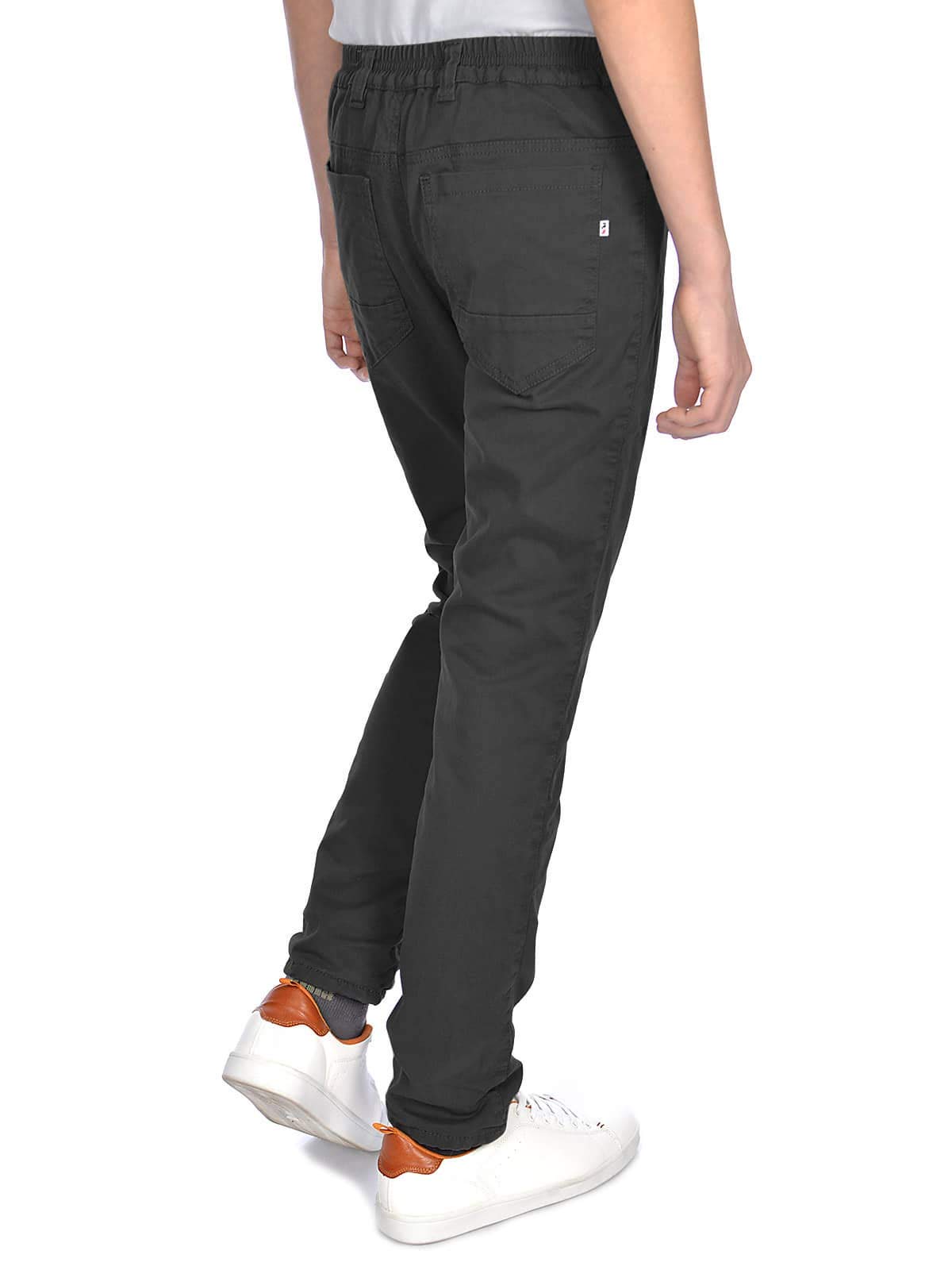 BEZLIT 22910 Jungen Chino Thermohose gefüttert Grau-Schwarz