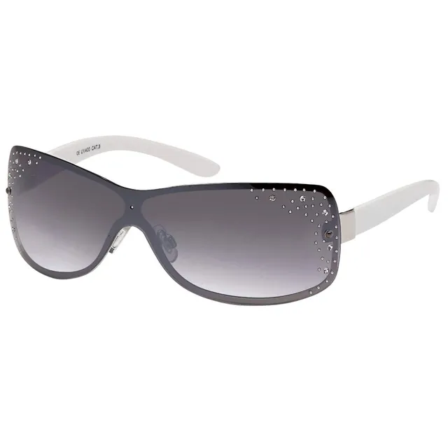 BEZLIT A0553 Sonnenbrille Damen weiß mit Strass