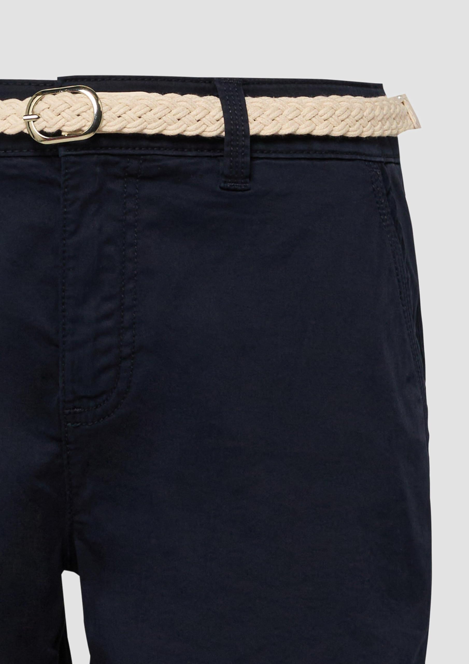 s.Oliver RED LABEL Shorts 46 Gürtel Garment Dye