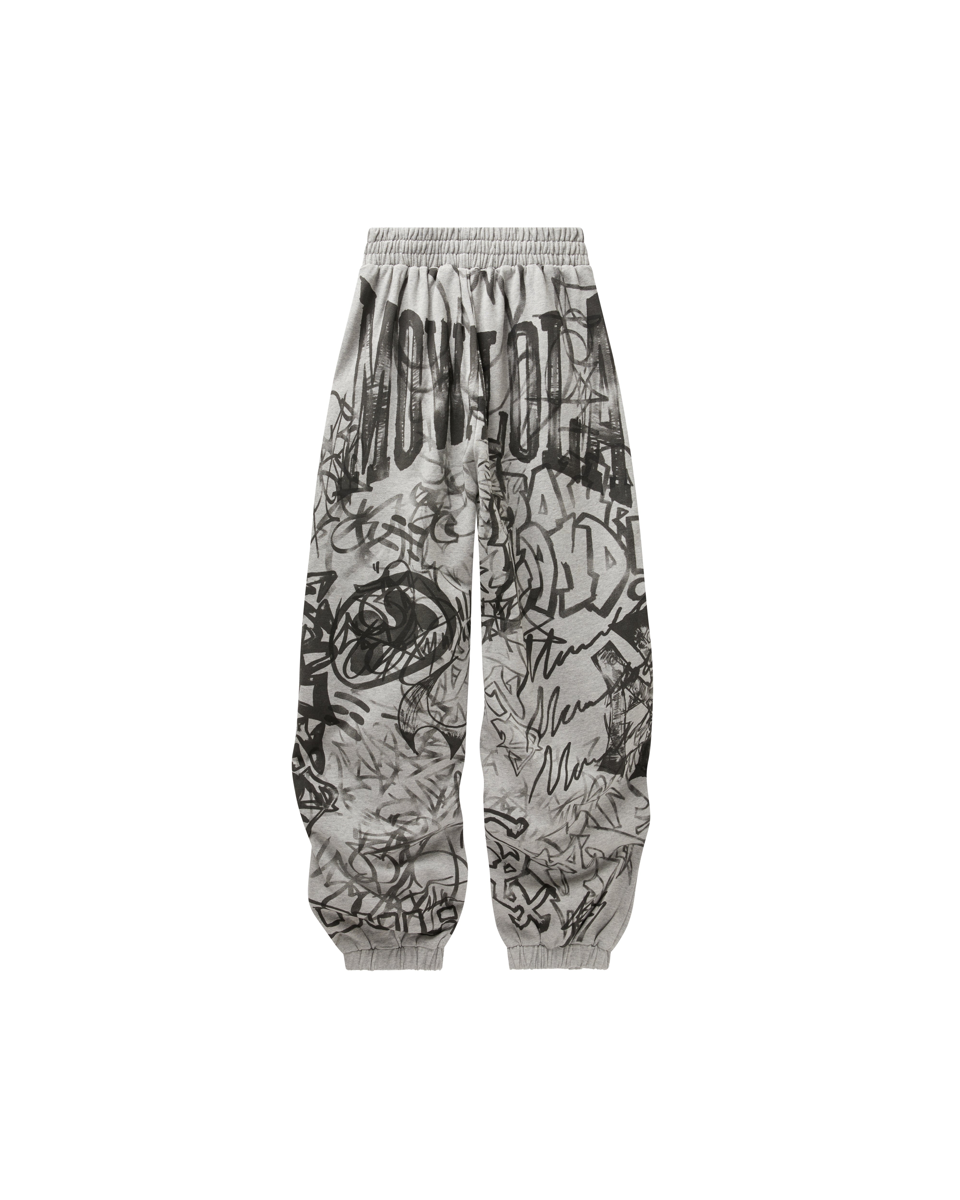 Mowalola Graffiti Track Pants Jogginghose Grau