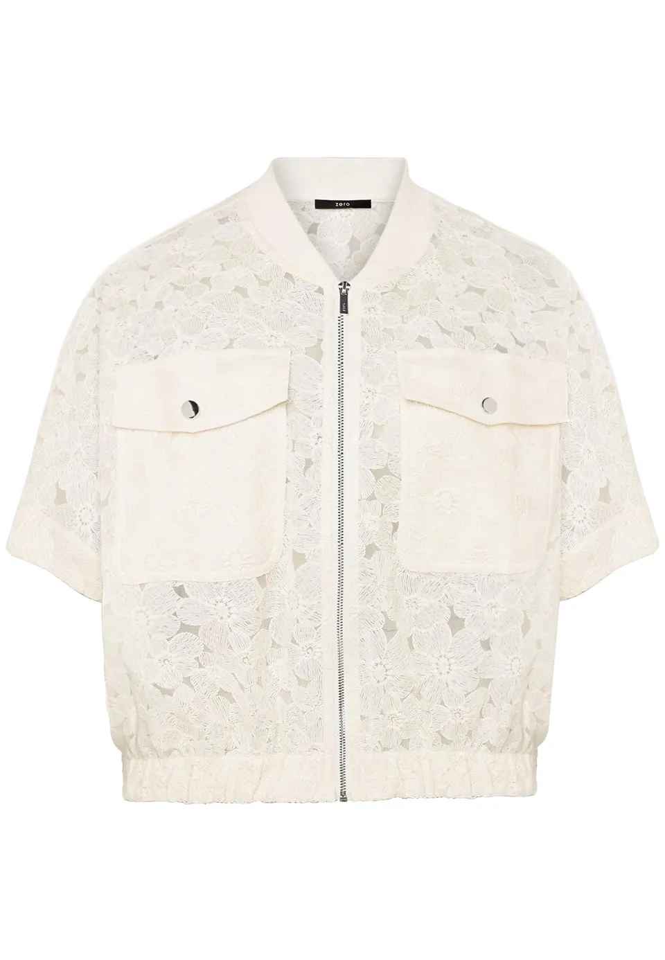 zero Spitzenjacke Kurzarm Gr. 40 Eggnog elegant