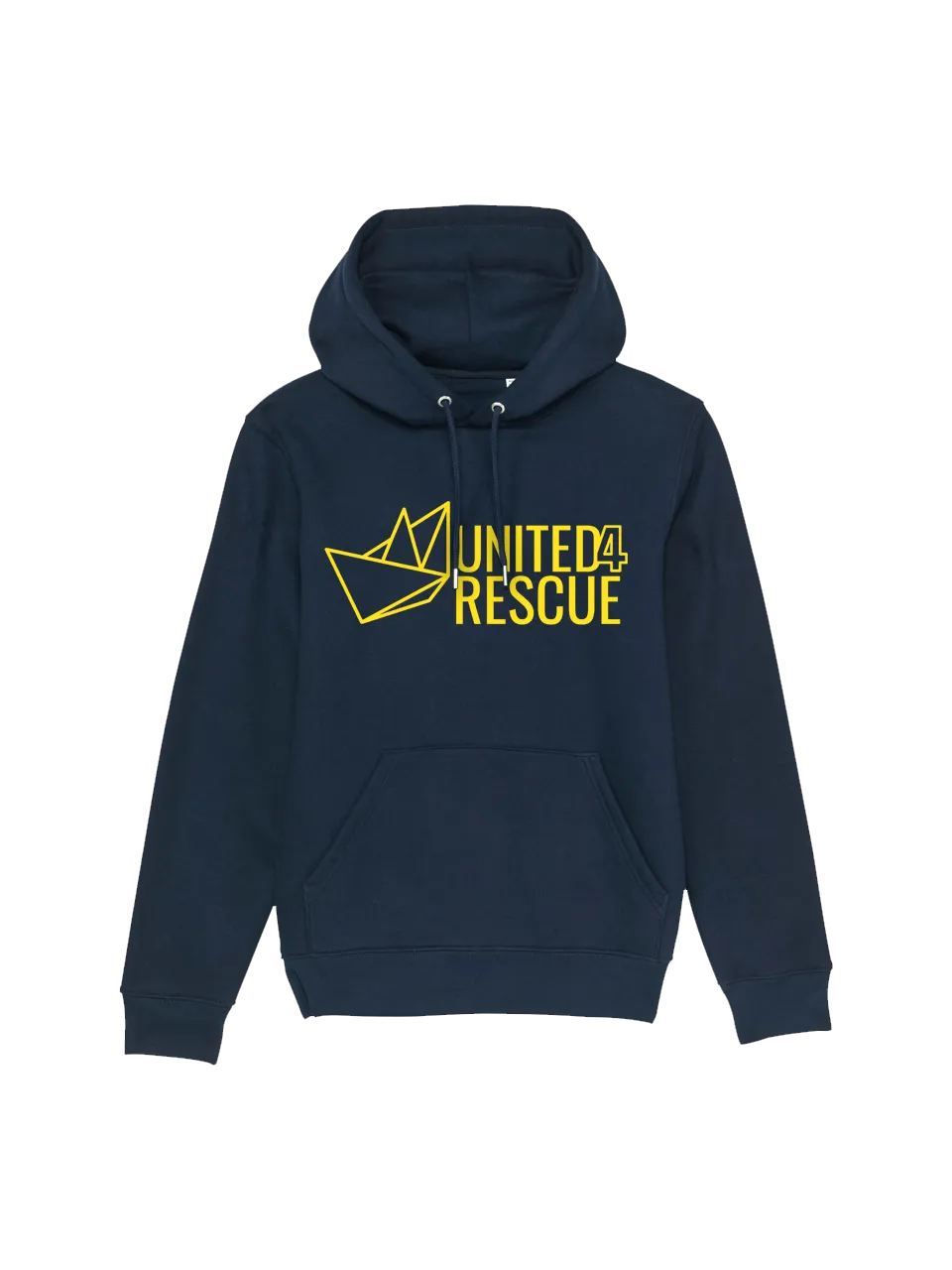 dna merch United4Rescue Logo groß Hoodie Biobaumwolle