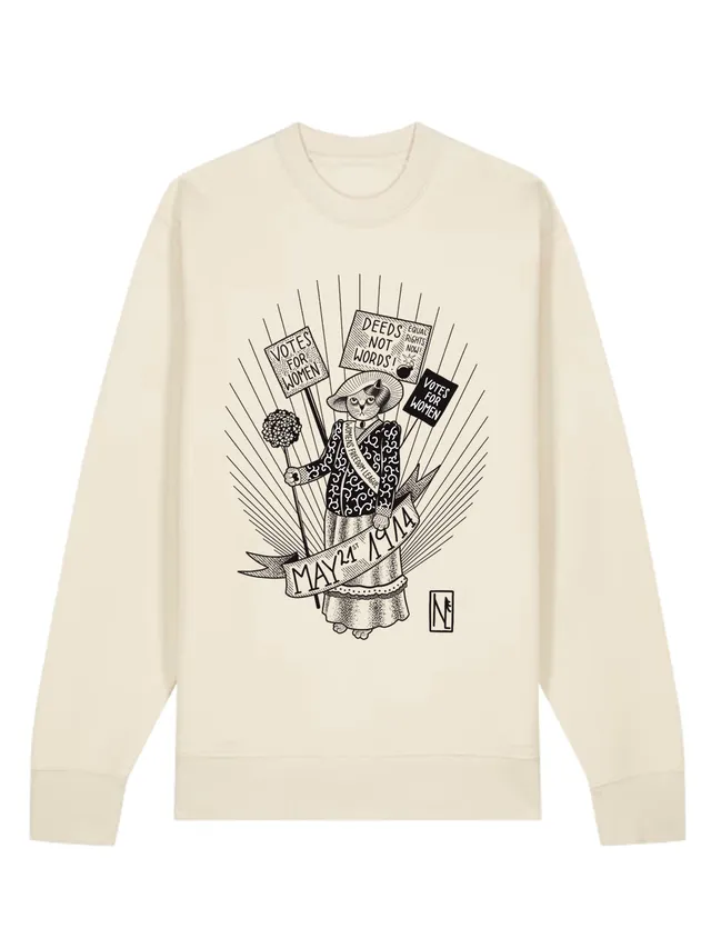 dna merch Suffragetten Kampf Frauenwahlrecht Rundhalspullover Natural