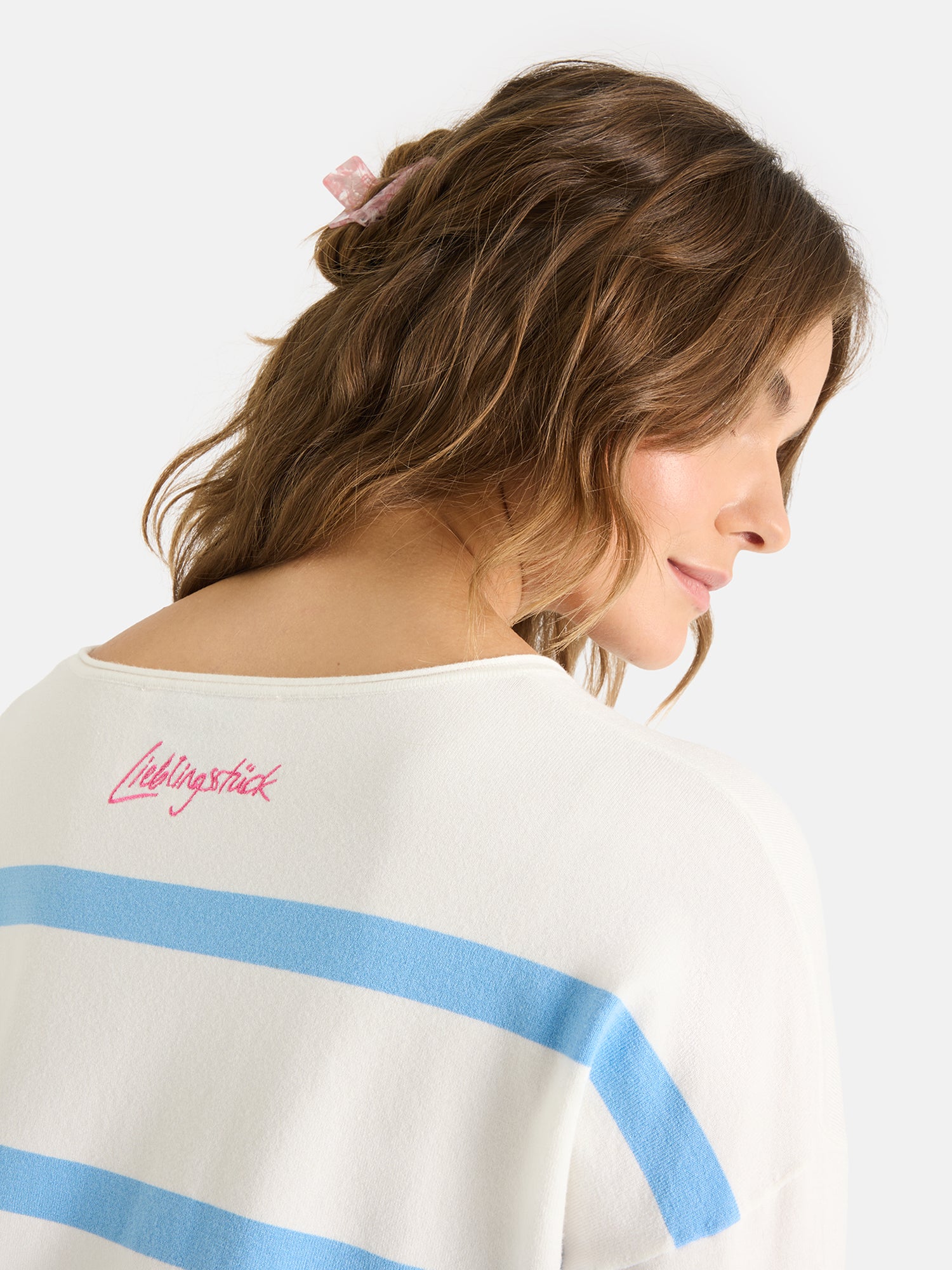 Lieblingsstück MarciEP Pullover skyblue Streifen
