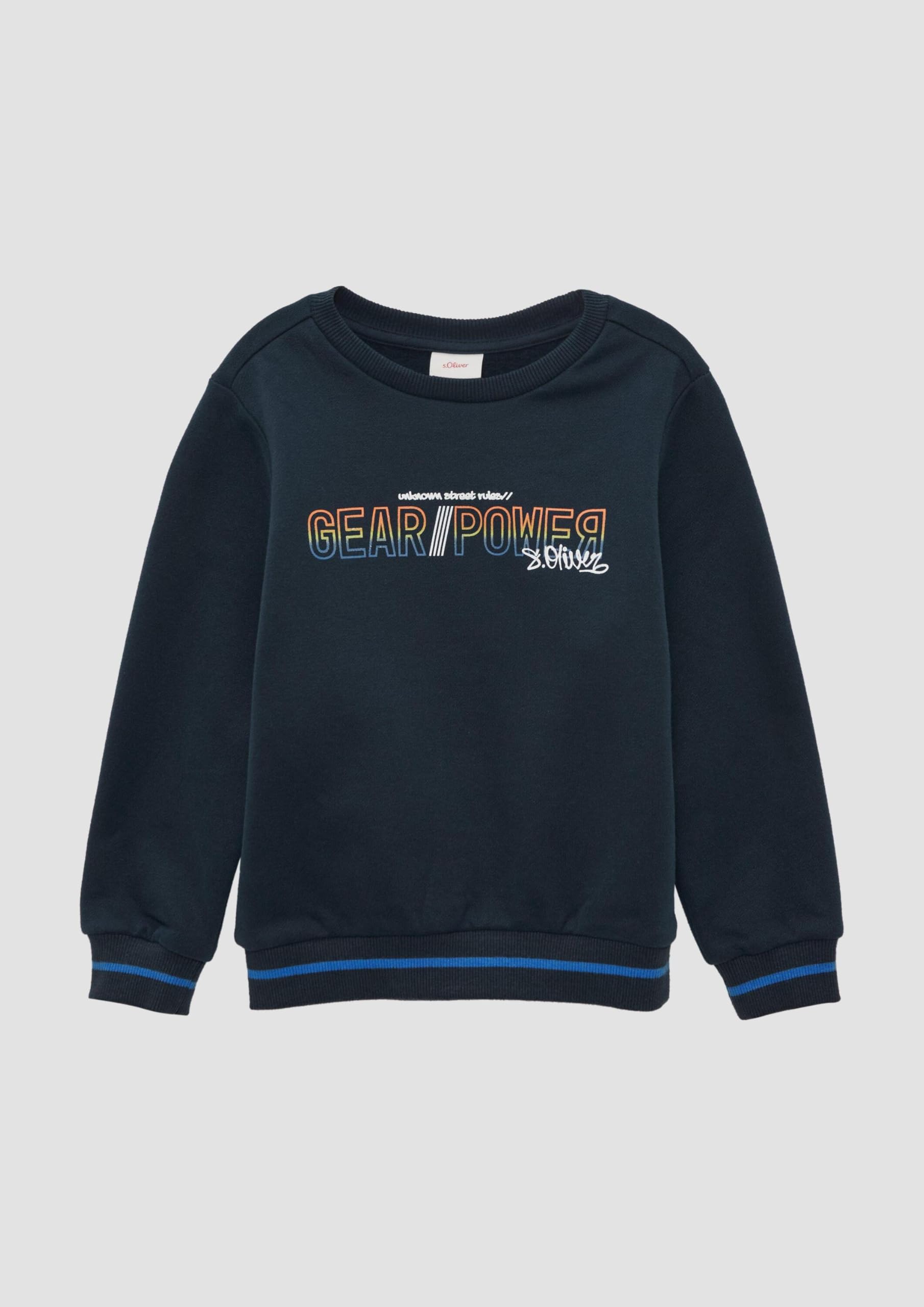 s.Oliver Junior Sweatshirt Schriftprint Gr. 92 Baumwolle