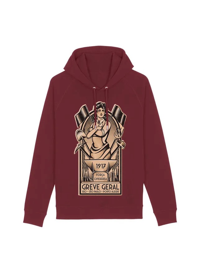 dna merch Força Operária Brazil 1917 Hoodie Baumwolle