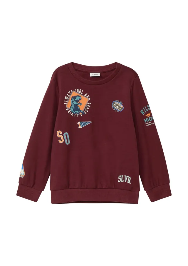 s.Oliver Jungen Sweatshirt 3D-Print Rot 128-134