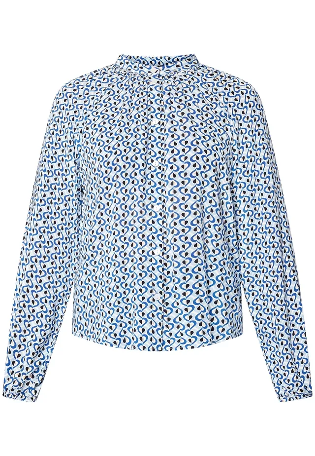 zero Bluse mit Grafikdruck Damen gemustert alltagstauglich