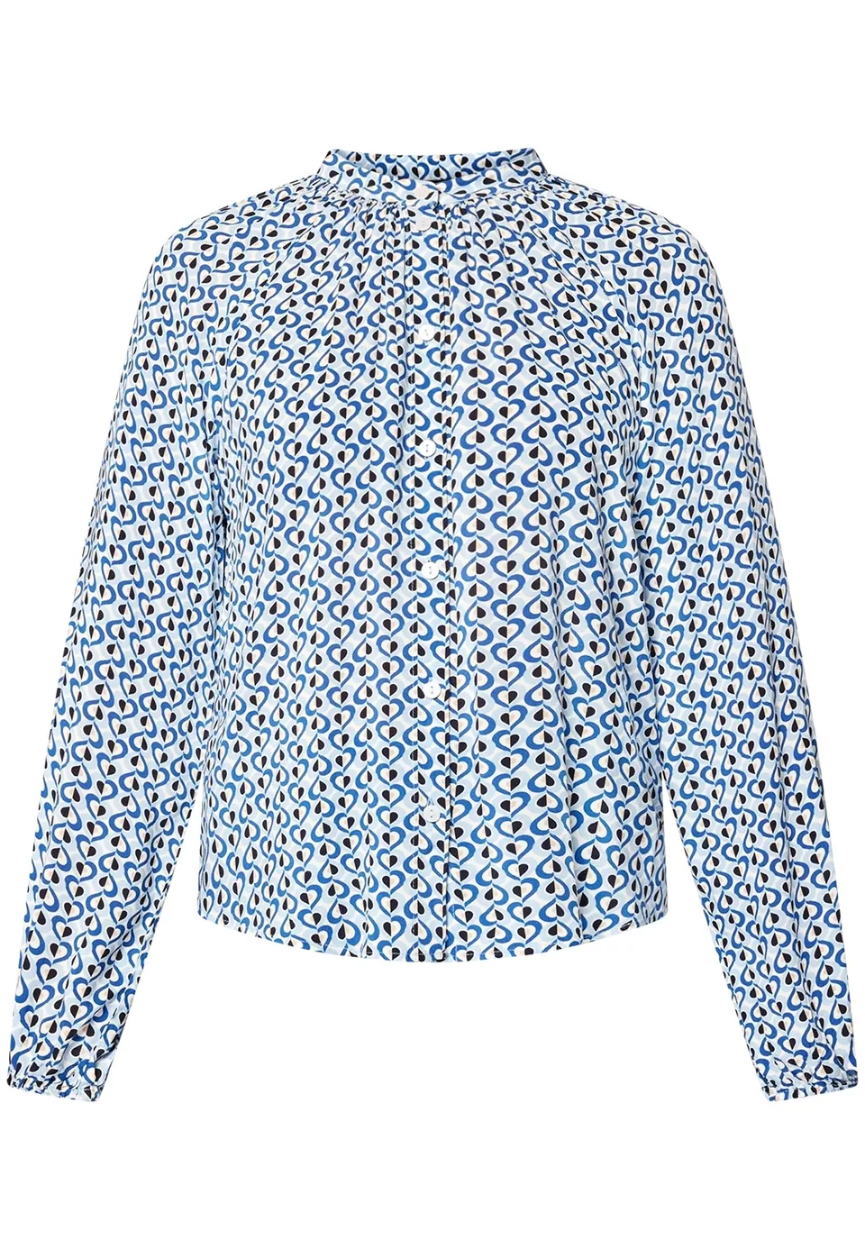 zero Bluse mit Grafikdruck Damen gemustert alltagstauglich