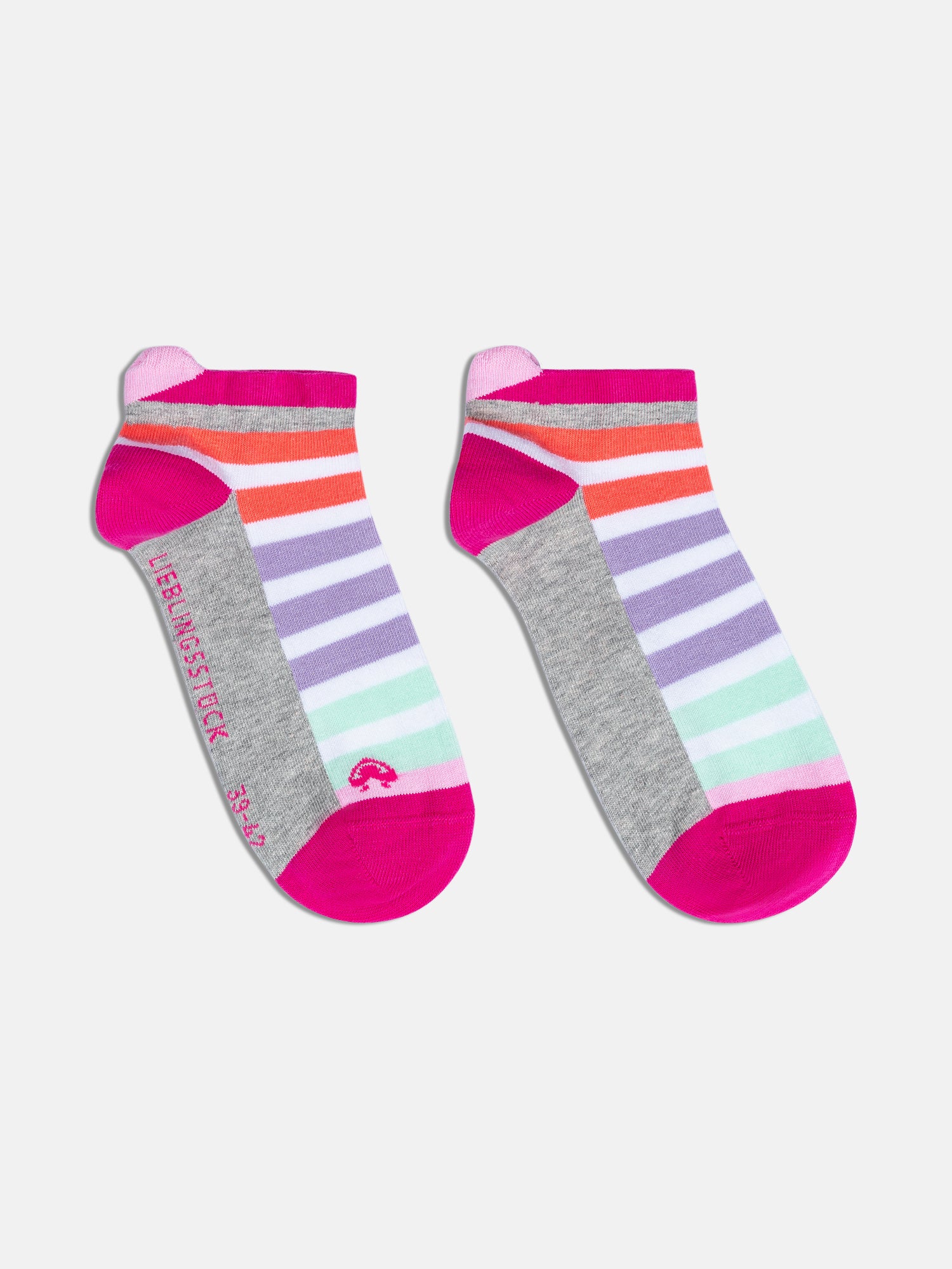 Lieblingsstück RainbowEP Sneakersocken Streifen rose 3 Paar