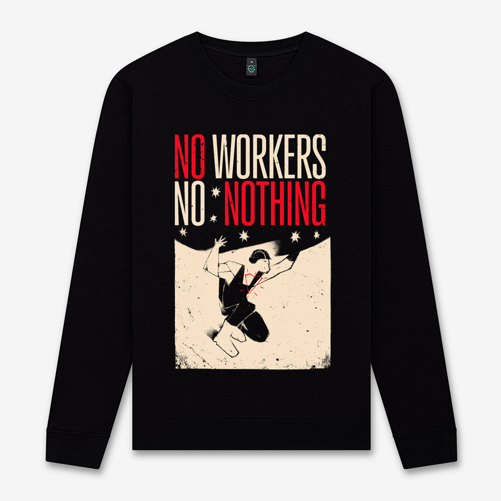 dna merch No Workers No Nothing 2026 Sweatshirt Damen