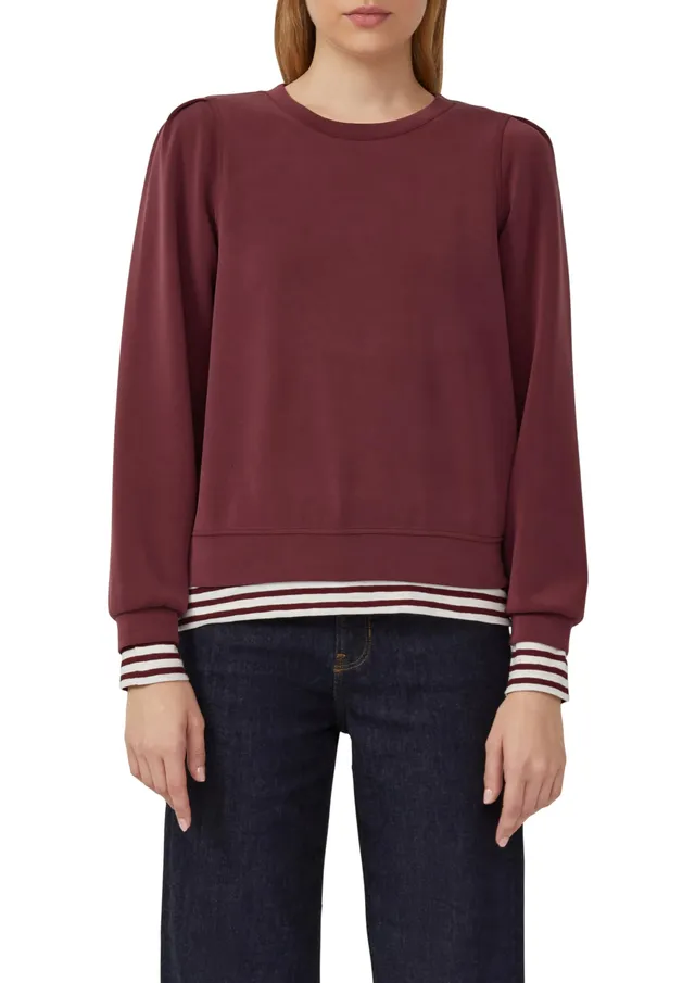 s.Oliver Scuba-Sweatshirt Puffärmel 40 Modal Grau