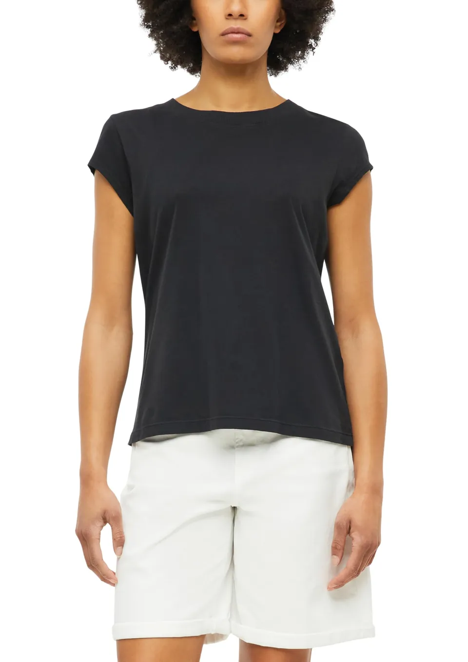 s.Oliver RED LABEL T-Shirt Rundhals Baumwolle bordeaux