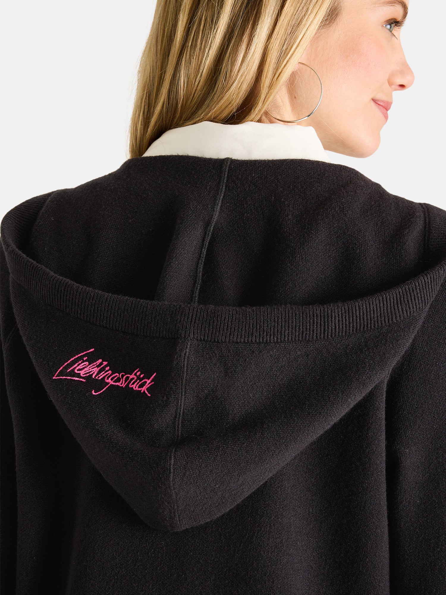 Lieblingsstück YariaL Jacke schwarz Viskosemix Kapuze