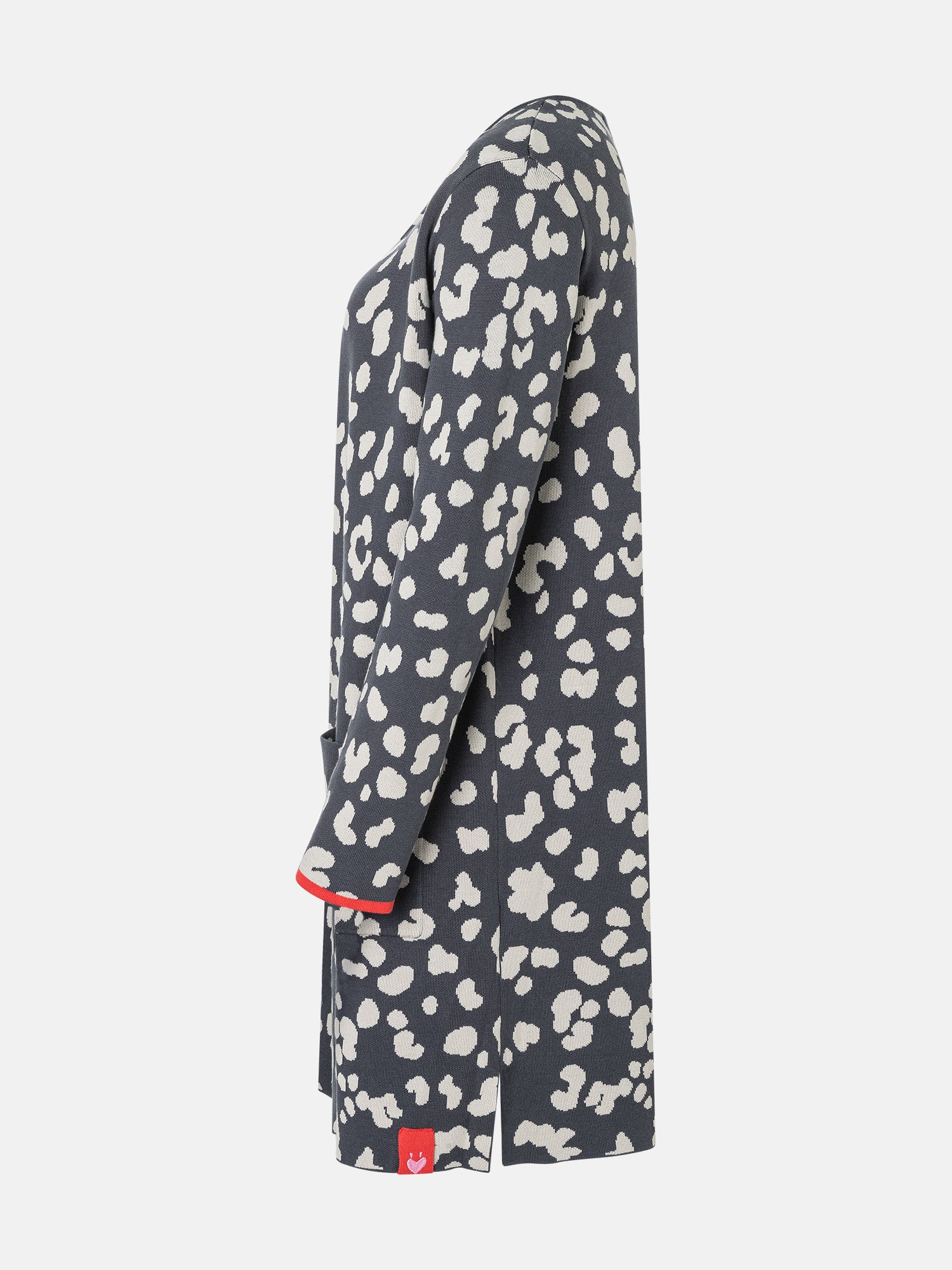 Lieblingsstück DorleL Strickjacke anthra Animal-Print