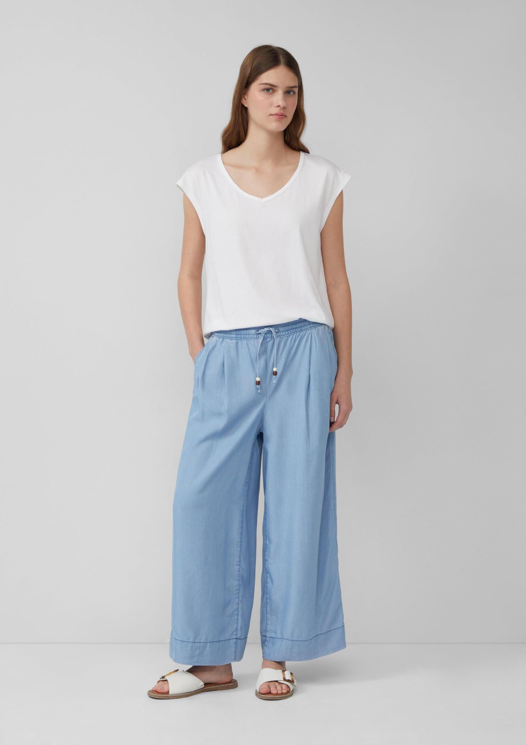 s.Oliver Suri Lyocell Culotte 42 Relaxed Fit Elastikbund
