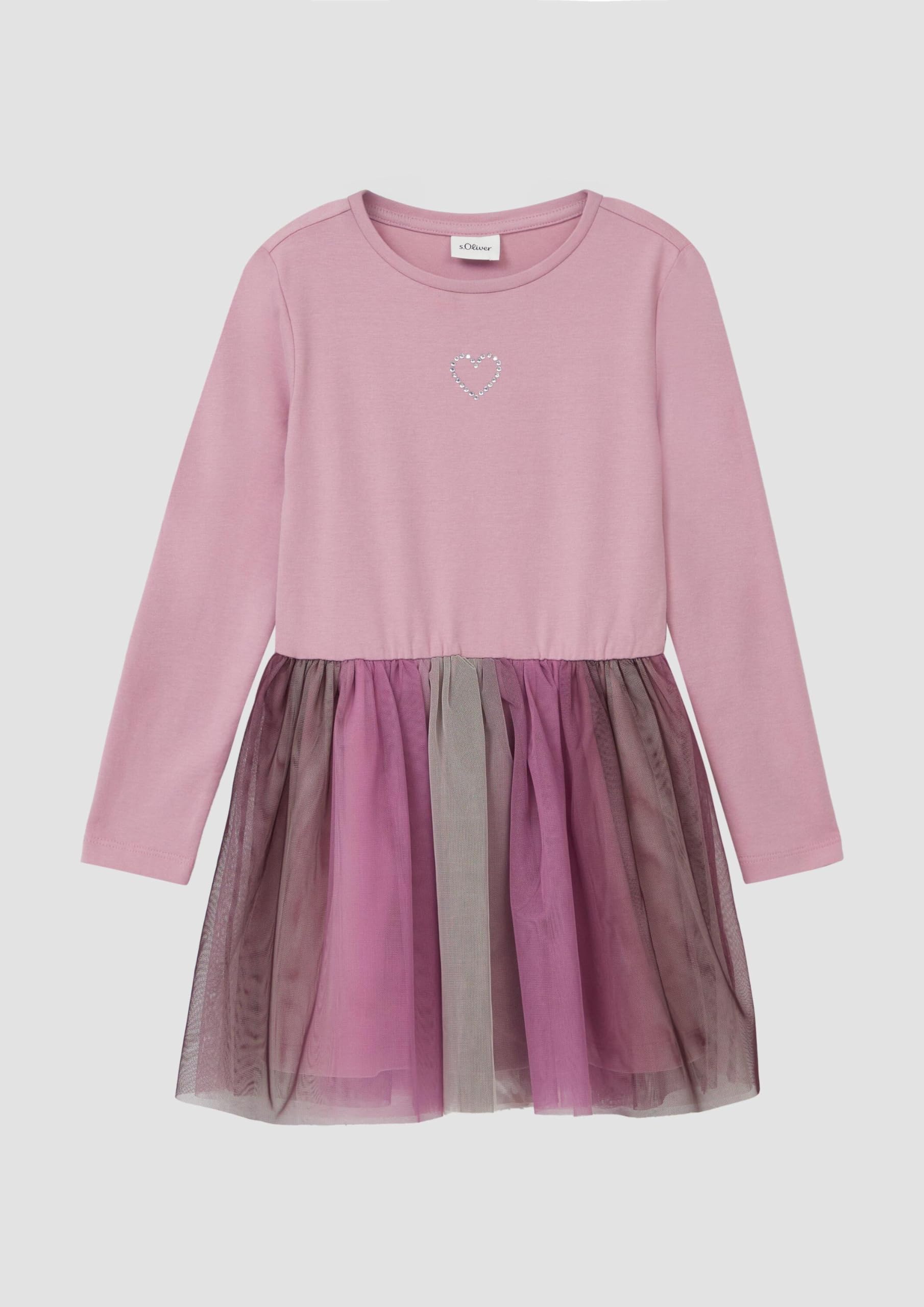 s.Oliver Junior Kleid Jersey Langarm Farbverlauf Mesh