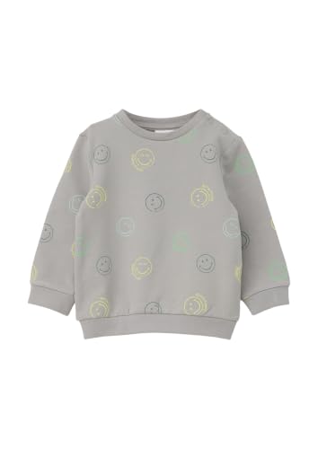 s.Oliver 2142743 Sweatshirt 86 Grau Alloverprint