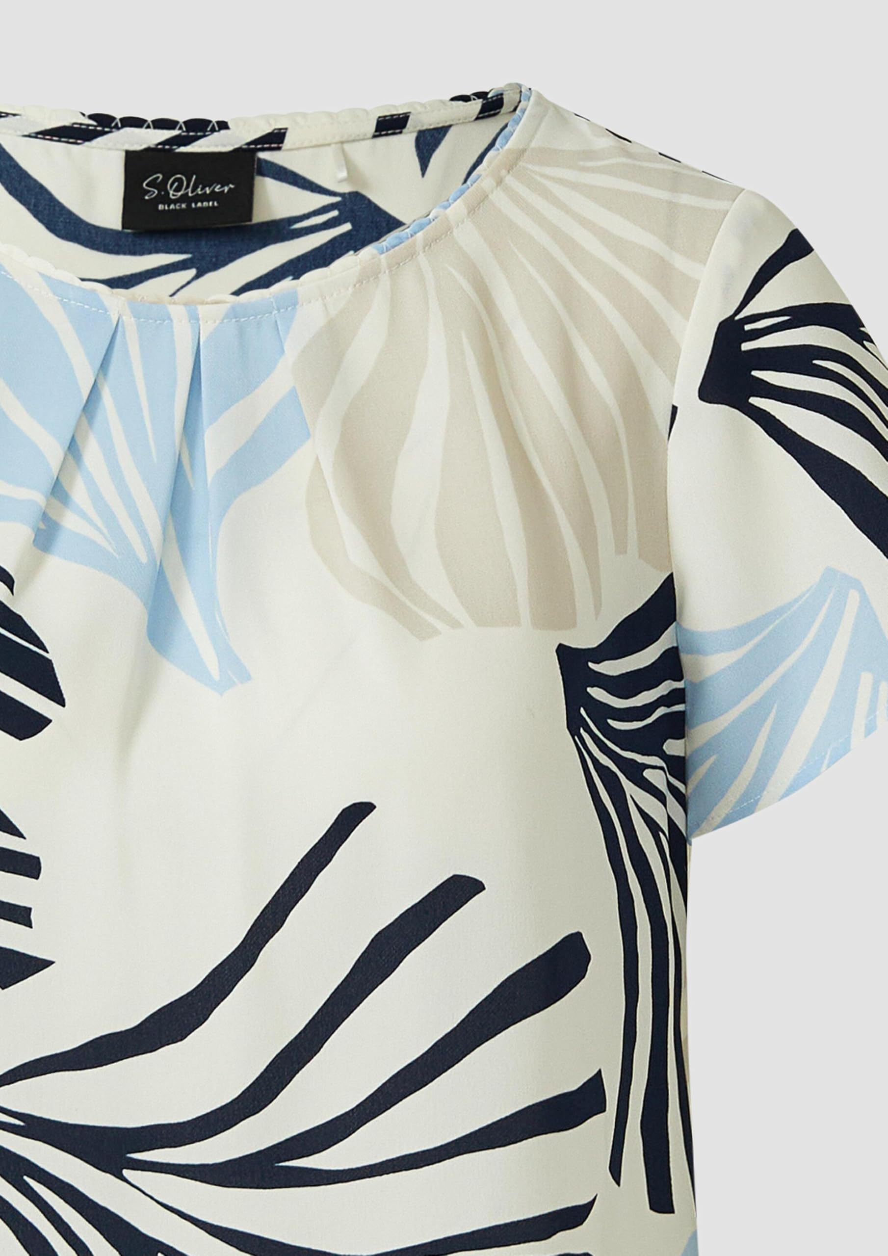 s.Oliver BLACK LABEL 2175066 Crêpe-Bluse Allover Print