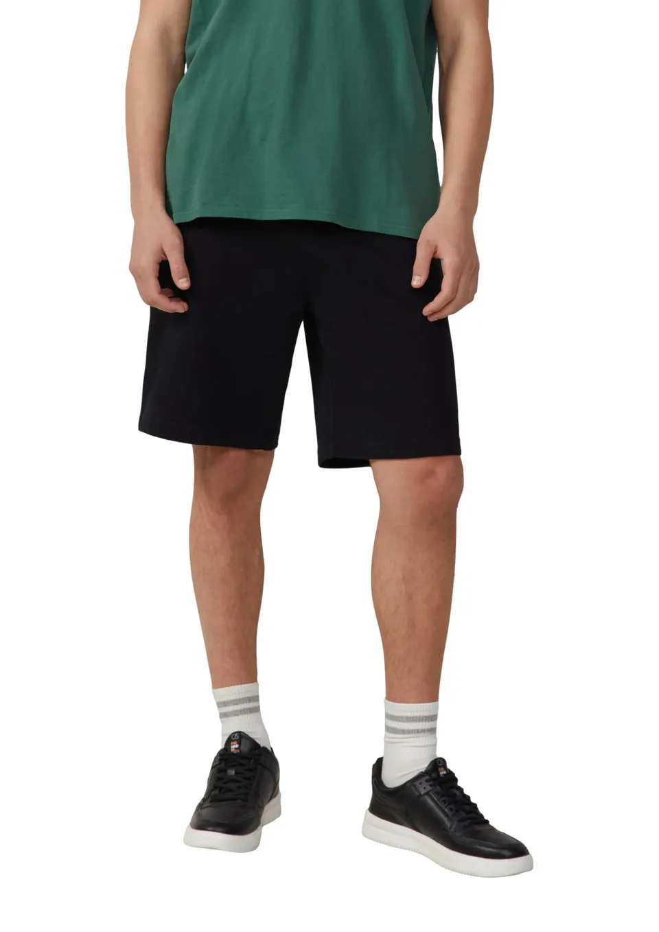 s.Oliver QS 2165556 Sweat Bermuda Grau Meliert