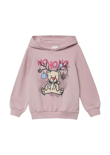 s.Oliver Junior Hoodie Weihnachtsprint rosa Mädchen festlich