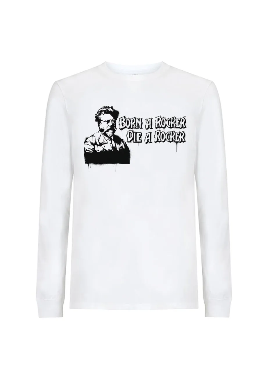 dna merch Born a Rocker Longsleeve Rudolf Rocker