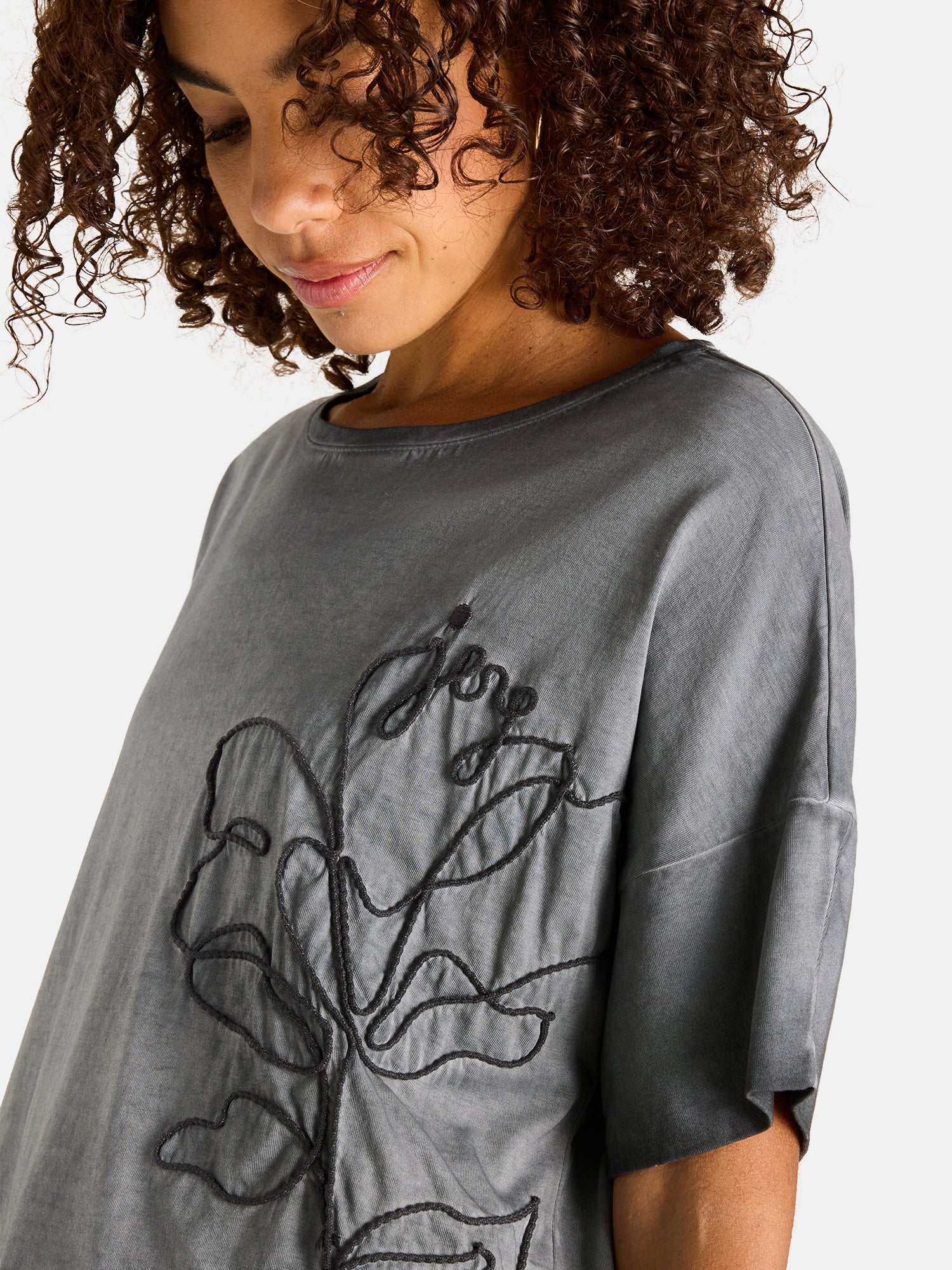 Lieblingsstück BelindaL T-Shirt Baumwolle anthra