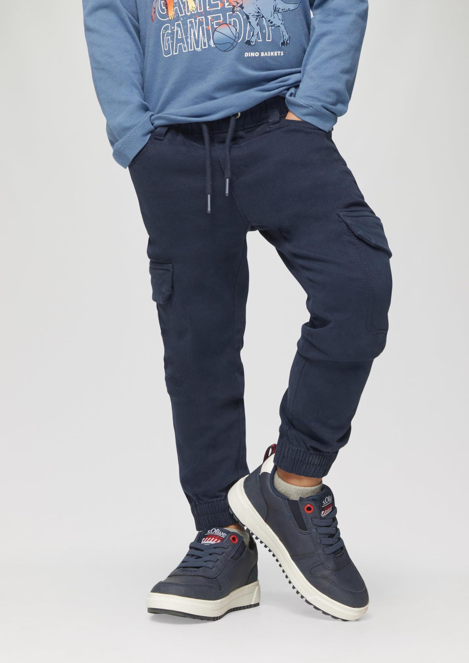 s.Oliver Junior Pelle Jogg-Pants navy Gr. 104 Baumwolle